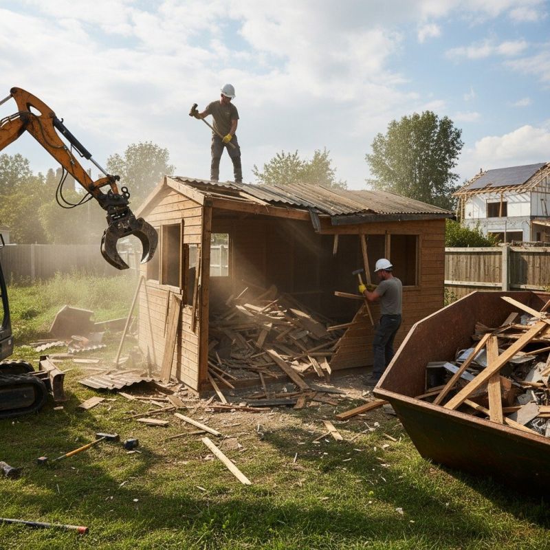 Local Barn Demolition pros at work